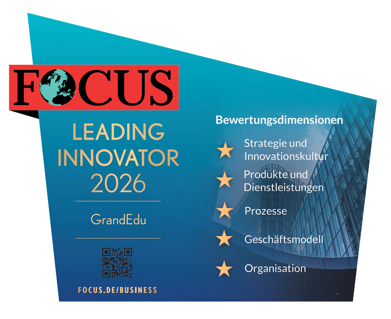 🏆 GrandEdu gehört zu den Leading Innovators 2026 – Auszeichnung für zukunftsweisendes Denken